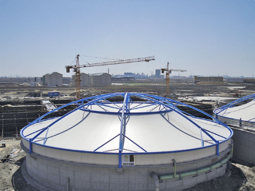 信阳市污水池加盖膜结构工程 - 方案